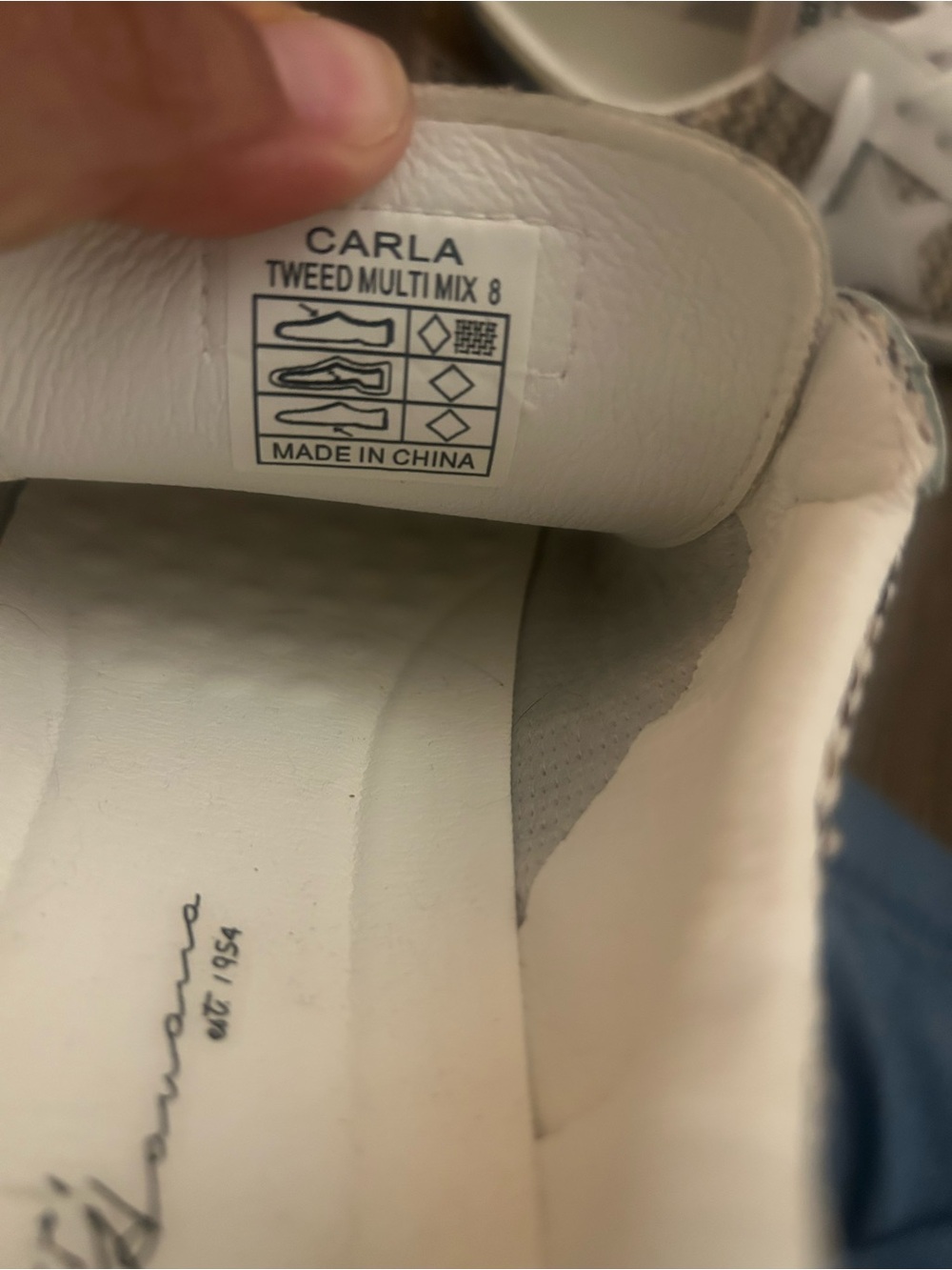 Vintage Havana Women's Beige, White and Black Woven Sneakers - Picture 14 of 14